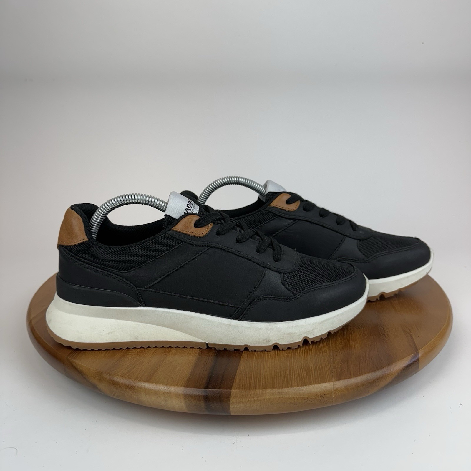 New Nwob Mens Steve Madden Ortholite Black Casual Comfort Sneakers Size 7.5 D